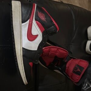 Nike Air Jordan Retro Black and Red Sneakers